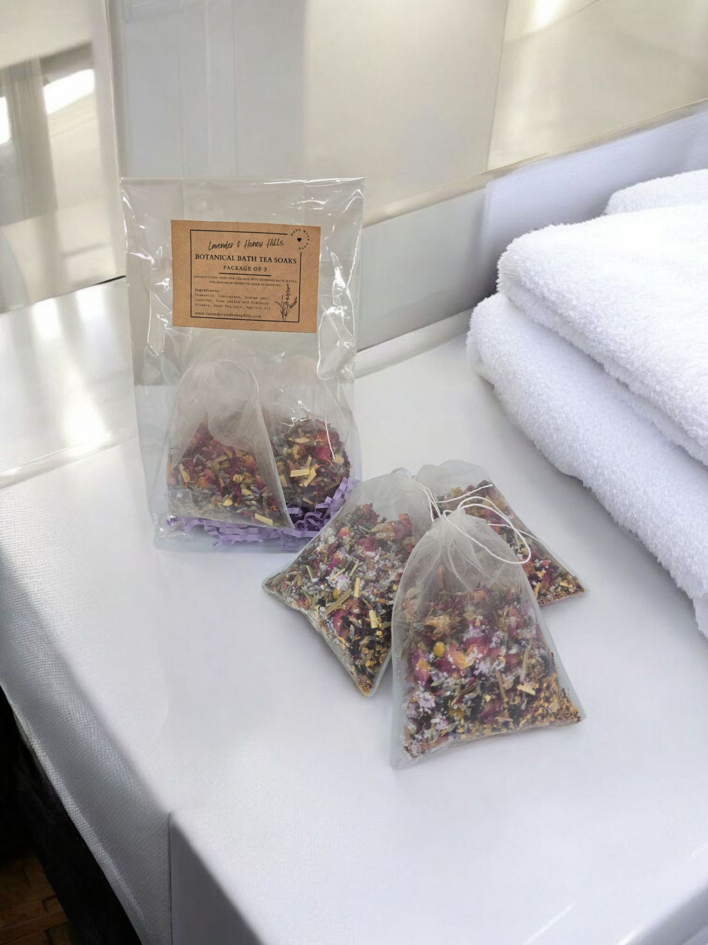 Botanical Bath Tea Soaks - Package of 3