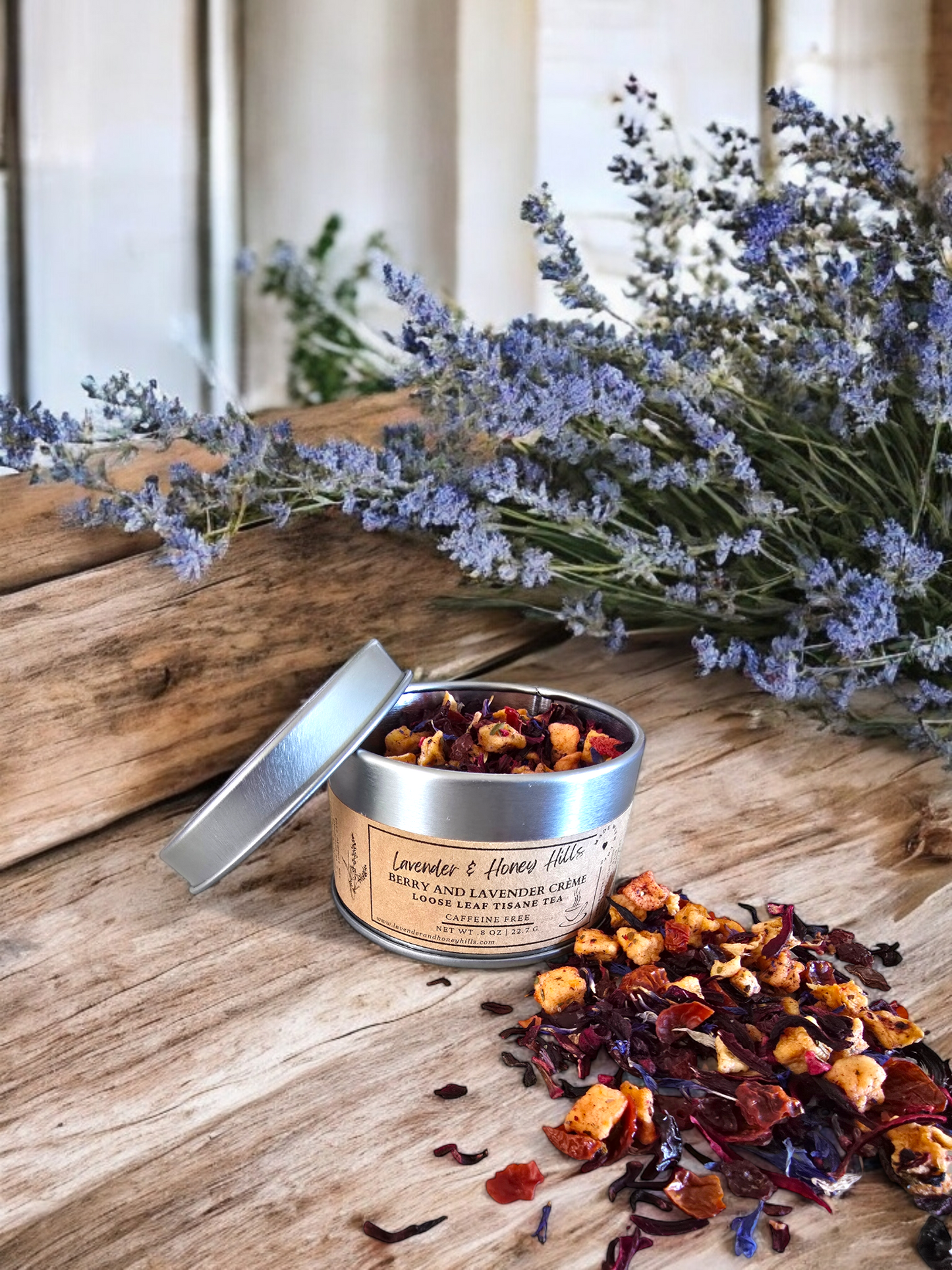 Berry and Lavender Crème - Loose Leaf Tisane Tea (2 sizes to choose from)
