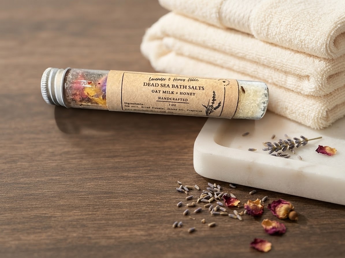Dead Sea Bath Salts - Oat Milk + Honey (2 Sizes to choose from)