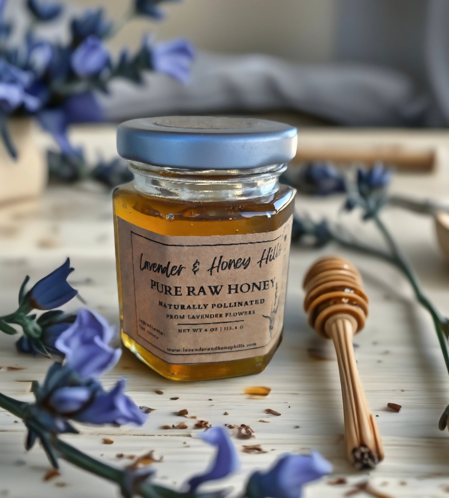 Pure Raw Honey - Hexagon Sample