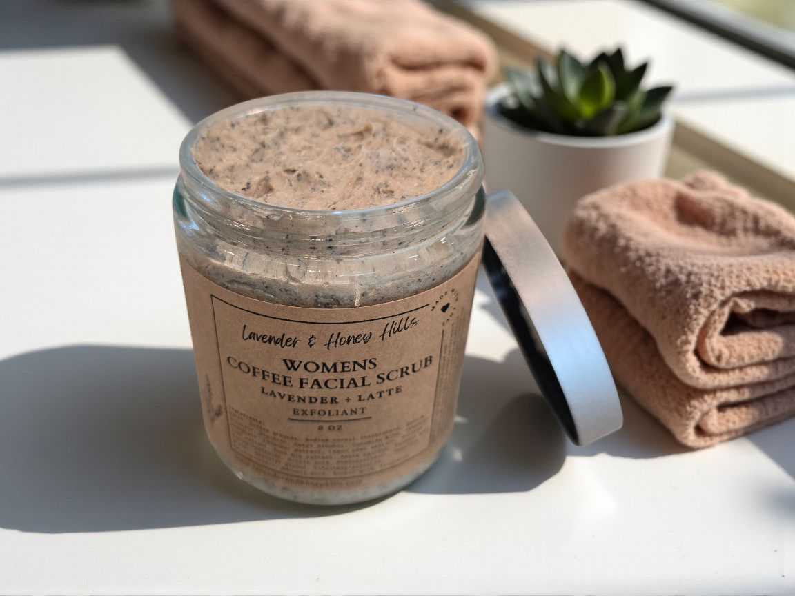 Women’s Coffee Facial Scrub - Lavender + Latte